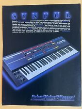 1984 Roland Keyboard Print Ad Juno-106 Synful Synthesizers Original  VTG 84-1 picture
