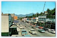 1974 Looking Down Third Avenue West Shop Easy Prince Rupert B.C. Canada Postcard picture