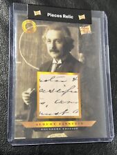 Albert EINSTEIN - HANDWRITTEN Relic Card - RARE Pieces of the Past Collectable picture