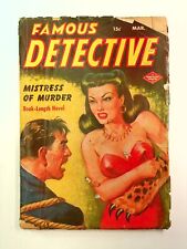 Famous Detective Pulp Mar 1950 Vol. 11 #1 GD picture