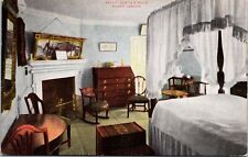 VINTAGE POSTCARD NELLIE CUSTIS'S ROOM AT MOUNT VERNON VIRGINIA c. 1910 picture