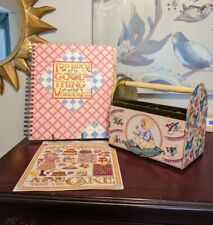 Mary Engelbreit Collection 3 Pcs. Storage Tin Sewing Box, Recipe Book & Stickers picture