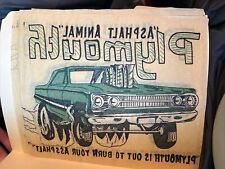 Vintage lot of 14 Plymouth Iron on Transfers picture