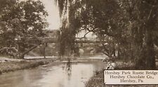 Vintage Postcard, HERSHEY, PA, Rustic Bridge At Hershey Park & Chocolate Company picture