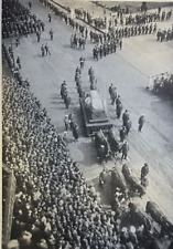 1913 Vintage Magazine Illustration Funeral Procession Mayor William Jay Gaynor picture