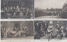SPAIN ROYALTY King Alphonse visit France 50 Vintage Real Photo Postcards (L5397) picture