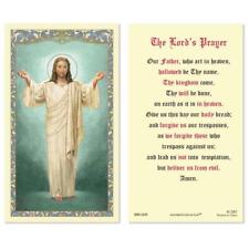 Christ Blessing The Lord s Prayer Holy Card Pack of 25 Size 2.675 x 4.375 in picture
