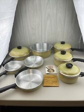 Vintage Harvest Gold Club Aluminum Cookware 12 Piece Set **NEVER USED** picture
