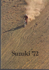 Suzuki Motorcycles 1972 magazine insert catalog TM TS TC T & RV series picture