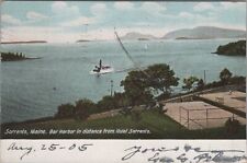 Sorrento Maine, Steamer, Bar Harbor from Hotel Sorrento Postcard,1905 picture