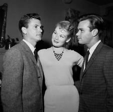 Actor Darryl Hickman with Jo Morrow and Dwayne Hickman attends a p- 1957 Photo picture