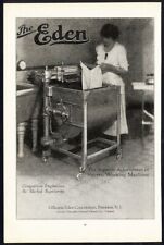 EDEN Electric Washing Machine 1922 Magazine Ad HOUSEWIFE Laundry picture