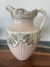 Large Antique Staffordshire Pitcher 12.5” High, Very Early Makers Mark. picture