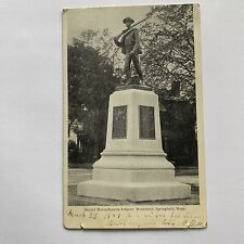 Second Mass.Infantry Monument Springfield MA Undivided Back Unposted 1907 VTG picture