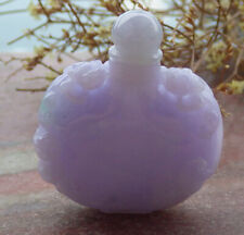 Certified Lavender A Jade jadeite Display Dragon Pi Xiu Snuff Bottle 653528 TN picture