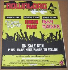 2007 Download Festival Print Ad My Chemical Romance Linkin Park Iron Maiden UK picture