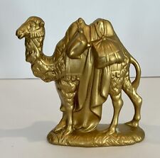 Vtg Gold Ceramic Nativity Camel Atlantic Mold Replacement 7.5