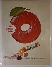 Vintage 1965 LIFE SAVERS Fancy Fruits Large-Format Magazine Advertisement picture