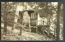 Hillside Cabin. Bonnie Oaks Camp. Fairlee Vermont Real Photo Postcard. VT RPPC picture