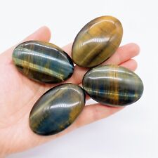 1PC Natural Tiger Eye Stone Palm Crystal Stone Mineral message tool Home Decor picture