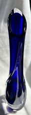 Rare, St. Louis France Cobalt Blue Cristal/Crystal Vase 13”Tall, Signed picture