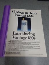 Vantage Cigarette  100s Print Ad 1977 picture