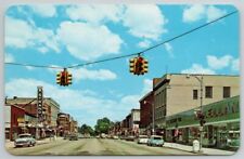 Sturgis MI Michigan Downtown Street Scene Vintage Postcard CK picture