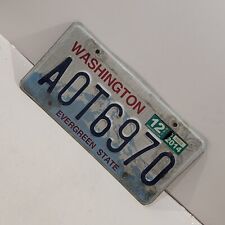 2014 Washington Evergreen State License Plate A0T6970 Man cave BAR picture