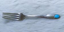 sterling silver Dinner Fork w/ Turquoise 6-1/4