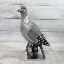Porcelain Bird Sculpture LYNGBY Denmark #91 Wood Pigeon Figurine Table Decor picture