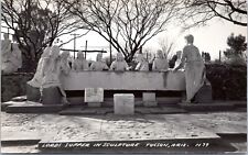 RPPC Lord's Supper Sculpture, Tucson, Arizona - c1940s Photo Postcard picture
