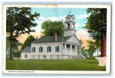 c1920's Stairway View of Baptist Church Paris Maine ME Posted Postcard picture