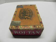 VINTAGE ROI-TAN CIGAR BOX 10 CENT FRESH BANKERS EMPTY BOX picture