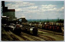 Postcard Genesee & Wyoming Railroad Freight Yard in Retsof NY A69 picture