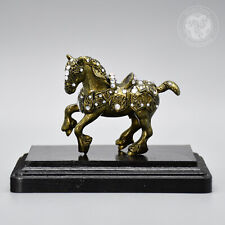 Custom G2 Clydesdale Stablemate Breyer Horse - Bronze Jewel Encrusted - 1:32 picture