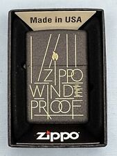 Zippo Windproof Design 46172 Black Matte Zippo Lighter NEW picture