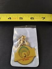 Vintage Cultural Festival of India Keychain Key Ring Chain Hangtag Fob *EE60 picture