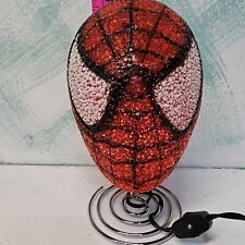 Spider Man Table Lamp Night Light Marvel Popcorn Beaded Head 2004 Vintage WORKS picture