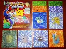 Pokémon Lenticular Cards 10/10 COMPLET SET + Partial Box - England, Year 2000 picture