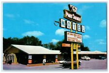 c1950's Pony Soldier Motel Car Roadside Tucumcari New Mexico NM Vintage Postcard picture