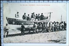 17 ÎLE-DE-RÉ SAINT-CLEMENT CANOT MARINS 1900 RARE ANIMATED ANTIQUE POSTCARD picture