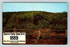 PA-Pennsylvania, South Fork Dam Site, Scenic View, Vintage Postcard picture