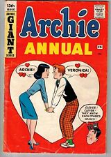 ARCHIE ANNUAL #13 1962 SILVER AGE GIANT 84 PAGES NICE picture