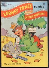 LOONEY TUNES Merrie Melodies #106 Dell 1950 Bugs Bunny 52 Pages Original Owner picture