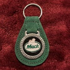 Vintage 1970s Mack Trucks logo car key keychain suede/ leather picture