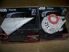 New Disney Star Wars iHome Bluetooth Speakers Star Destroyer & Millennium Falcon picture