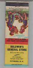 Matchbook Cover - Outhouse - Baldwin's General Store Pittsburg, NH picture