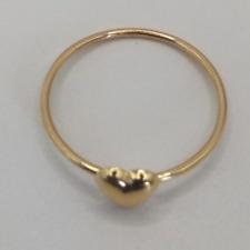 Peruvian ring sizeable made in solid 18k gold - heart design picture