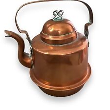Antique Eskultuna Swedish Cooper Tea Pot Small 1 liter Kitchen Decor Kettle picture
