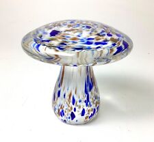 Vintage Mid Century Modern Murano Glass Mushroom Paperweight 4.5” tall picture